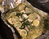 Une image de l'étape 8 de Filets de dorade en sauce verte, ail des ours et citron vert.