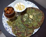 पालक पनीर पराठा (palak paneer paratha recipe in marathi) रेसिपी स्टेप 4 फोटो 