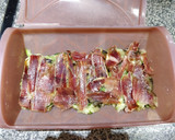 Foto del paso 3 de la receta: Tortilla de claras con berenjena, calabacín y jamón serrano