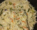 A picture of step 5 of Vegetable stir fried rice #creativerice.