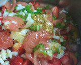 Foto del paso 1 de la receta: Salmorejo de fresas y crujiente con ventresca