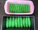Foto langkah ke 4 dari resep Roti Sisir Pandan ❤️✨.