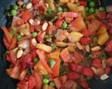 A picture of step 4 of Triclour vermicilli.