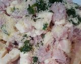Foto del paso 3 de la receta: Capeletis caseros de jamón y queso con salsa de verdeo
