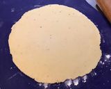 Une image de l'étape 2 de Tarte aux reines claudes crème vanille (pâte brisée au lait et gelée pommes cranberries).