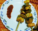 A picture of step 5 of Paneer tikka.