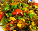 A picture of step 4 of Saute mix vegetable salad.