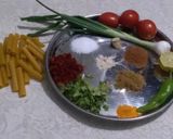 A picture of step 2 of Bhungla Batata.