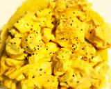 A picture of step 2 of Deviled Chicken Salad.