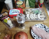 Foto del paso 1 de la receta: Risotto de champiñones, pollo y jamón🍄🍗🐽