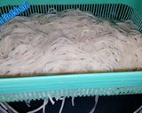 A picture of step 1 of Spaghetti Casserole.