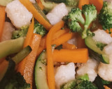 Foto del paso 3 de la receta: Ñoquis de arroz con verduras salteadas