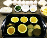 Foto del paso 1 de la receta: Calabacines redondos rellenos de champiñones