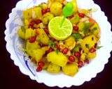 A picture of step 5 of Sweet potato chaat.
