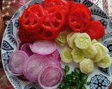 A picture of step 1 of Veg mayonnaise in vegetable sandwich.