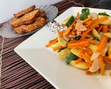 Foto langkah ke 5 dari resep Tumis putren cabai hijau.