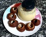 A picture of step 2 of Chocolate puri served with chilled rabdi!.