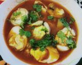 A picture of step 11 of Aloo anda gravy.