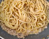Foto langkah ke 4 dari resep Tuna Carbonara Spaghetti.