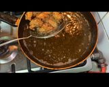 A picture of step 4 of Chicken 65.