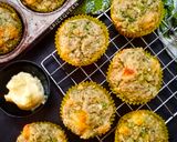 A picture of step 5 of Broccoli Cheese Muffins.