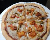 A picture of step 7 of Tikka Pizza (without cheese+without yeast).