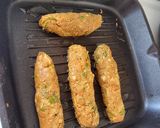 A picture of step 7 of Seekh kabab paratha.