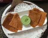 A picture of step 6 of Red Bell Peppers Dosa with Green Bell Peppers & Curd Chutney.