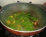 A picture of step 1 of Hariyali chawal.