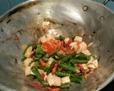 Foto langkah ke 3 dari resep Tumis Terong Ungu Tahu Kacang Panjang.
