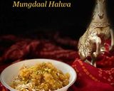 A picture of step 6 of Mung dal Halwa.