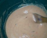 A picture of step 3 of Moi Moi with Egg Sauce.