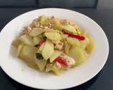 A picture of step 2 of Stir fry Chayote Squash.