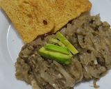 Foto del paso 9 de la receta: Dip de atún y berenjena con tostadas de ajo🍆🧅🥖🥯🥙🌯