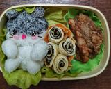 Foto langkah ke 4 dari resep Hamtaro Bento🐭.