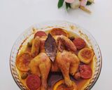 Une image de l'étape 5 de Coquelet en crapaudine au chorizo et au citron.