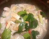 A picture of step 2 of Thai Chicken Tom yum soup.