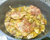 Foto del paso 5 de la receta: Cuixes de'ànec amb carxofes i salsa de taronja i Porto