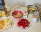 A picture of step 1 of Mix fruit delight.