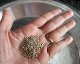 A picture of step 1 of Kaju crunch cookies.