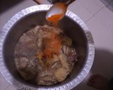 A picture of step 5 of Lal gosht.