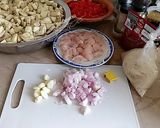 Une image de l'étape 1 de Riz à la sauce d'aubergine.