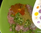 A picture of step 1 of Mutton seekh kabab.