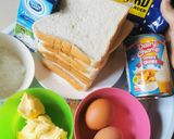 Gambar langkah 1 resipi Puding roti custart.