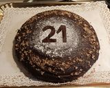 Foto del passaggio 5 della ricetta Torta amaretti e cioccolato accompagnata con una crema fresca agli amaretti