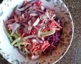 A picture of step 2 of Purple Cabage Salad.