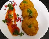 A picture of step 5 of Crispy Puffed Rice and Onion Patties.