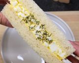 A picture of step 5 of Japanese egg sandwiches.