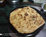 A picture of step 7 of Aloo Parantha in Square shape.