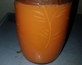 A picture of step 3 of Carrot Orange juice.